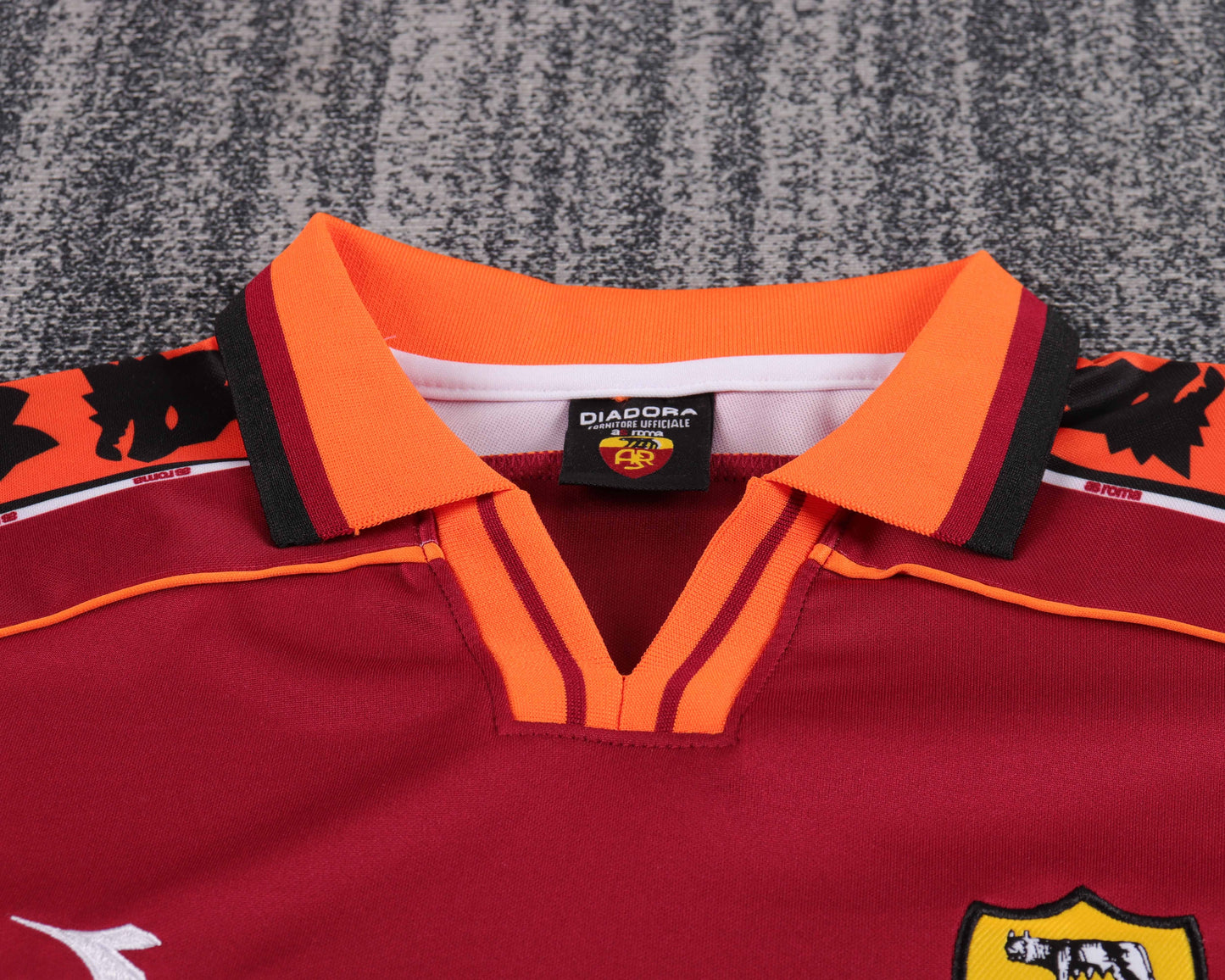 Kit Infantil Roma Home Retrô 99/00 Diadora - Vermelho Vinho