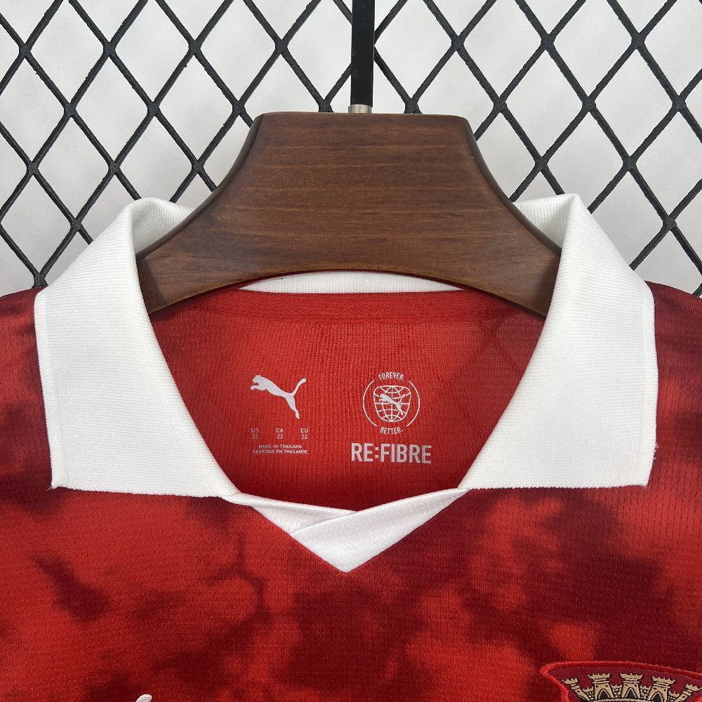 Kit Infantil Braga Home 25/26 - Vermelho e Branco