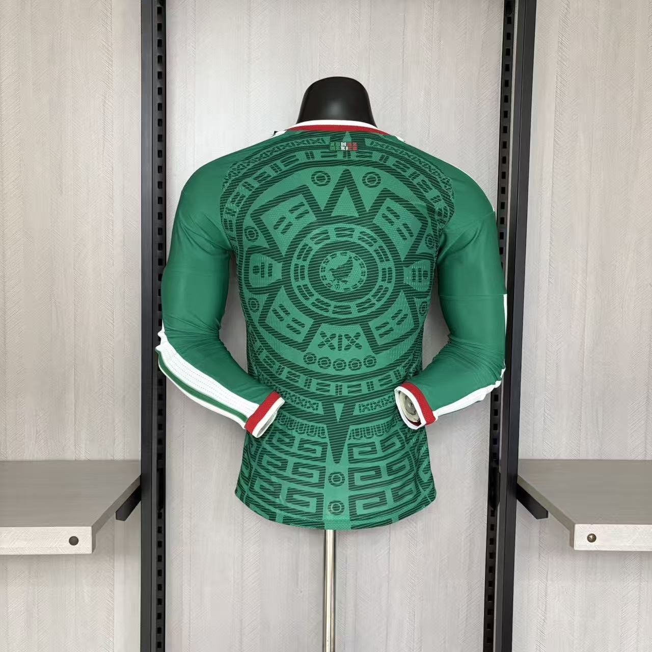 México Home Manga Longa 26/27 Masculino Jogador Adidas - Verde
