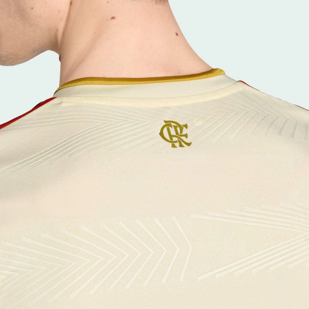 Flamengo Third 25/26 Adidas Masculina Torcedor - Bege