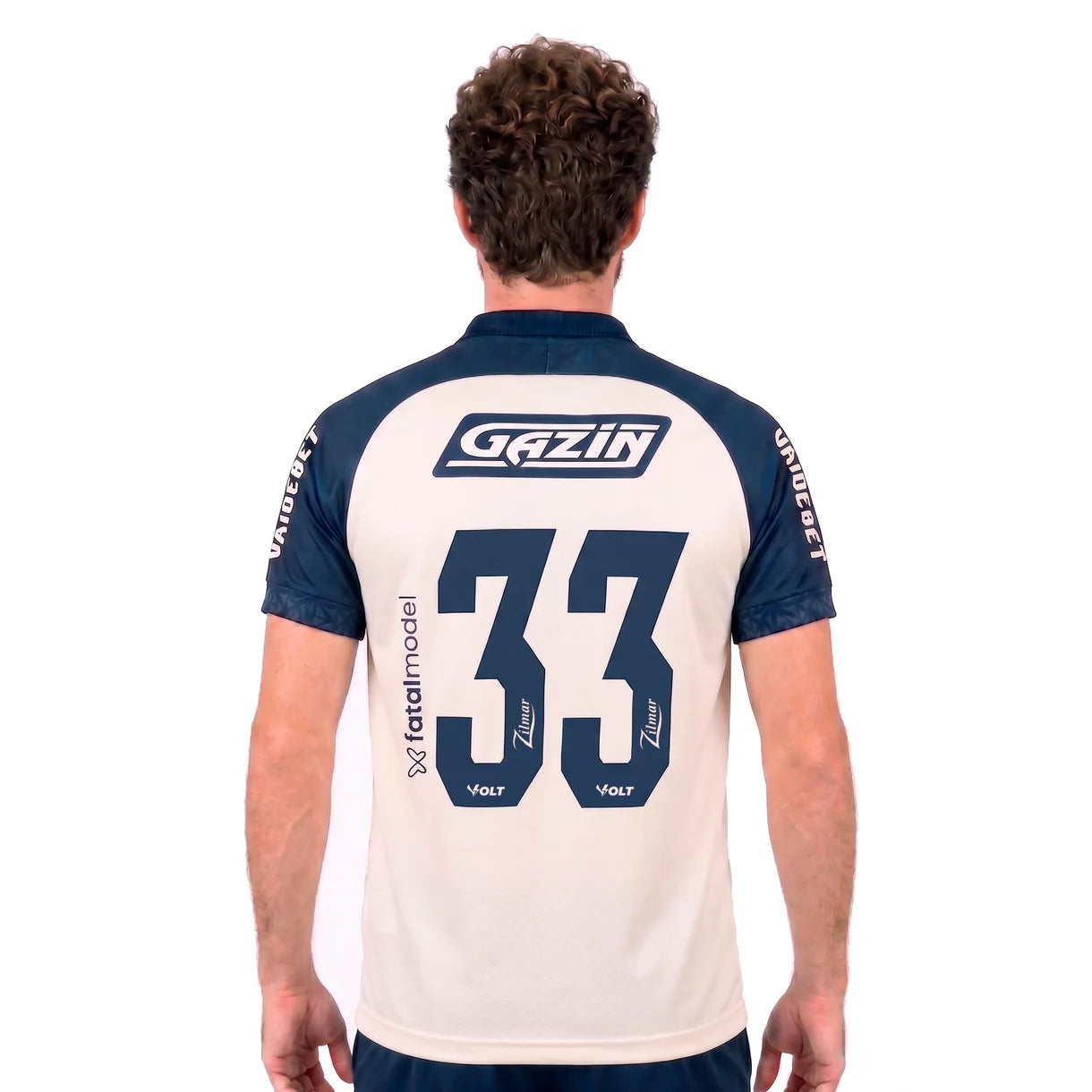 Remo Away 26/27 Com Patrocínios Torcedor Masculino - Bege e Azul