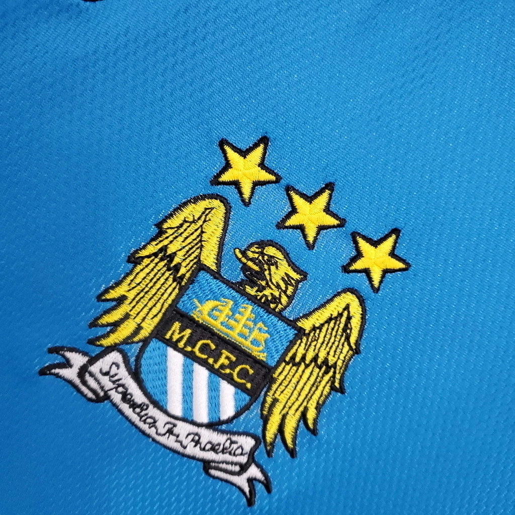 Manchester City Home Retrô 97/98 Kappa - Azul