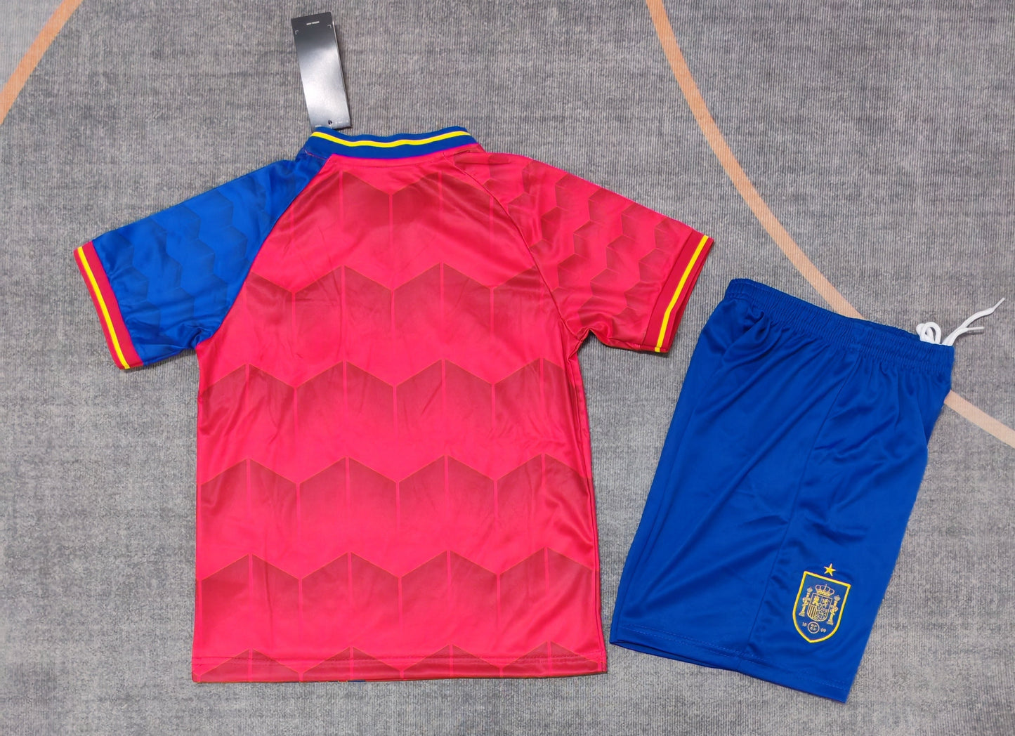 Kit Infantil Espanha Edição Especial 25/26 Adidas Unissex - Vermelho e Azul