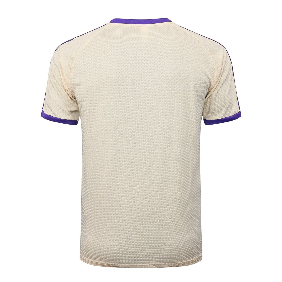Kit de Treino Adulto Real Madrid 25/26 Short e Camisa - Bege e Roxo