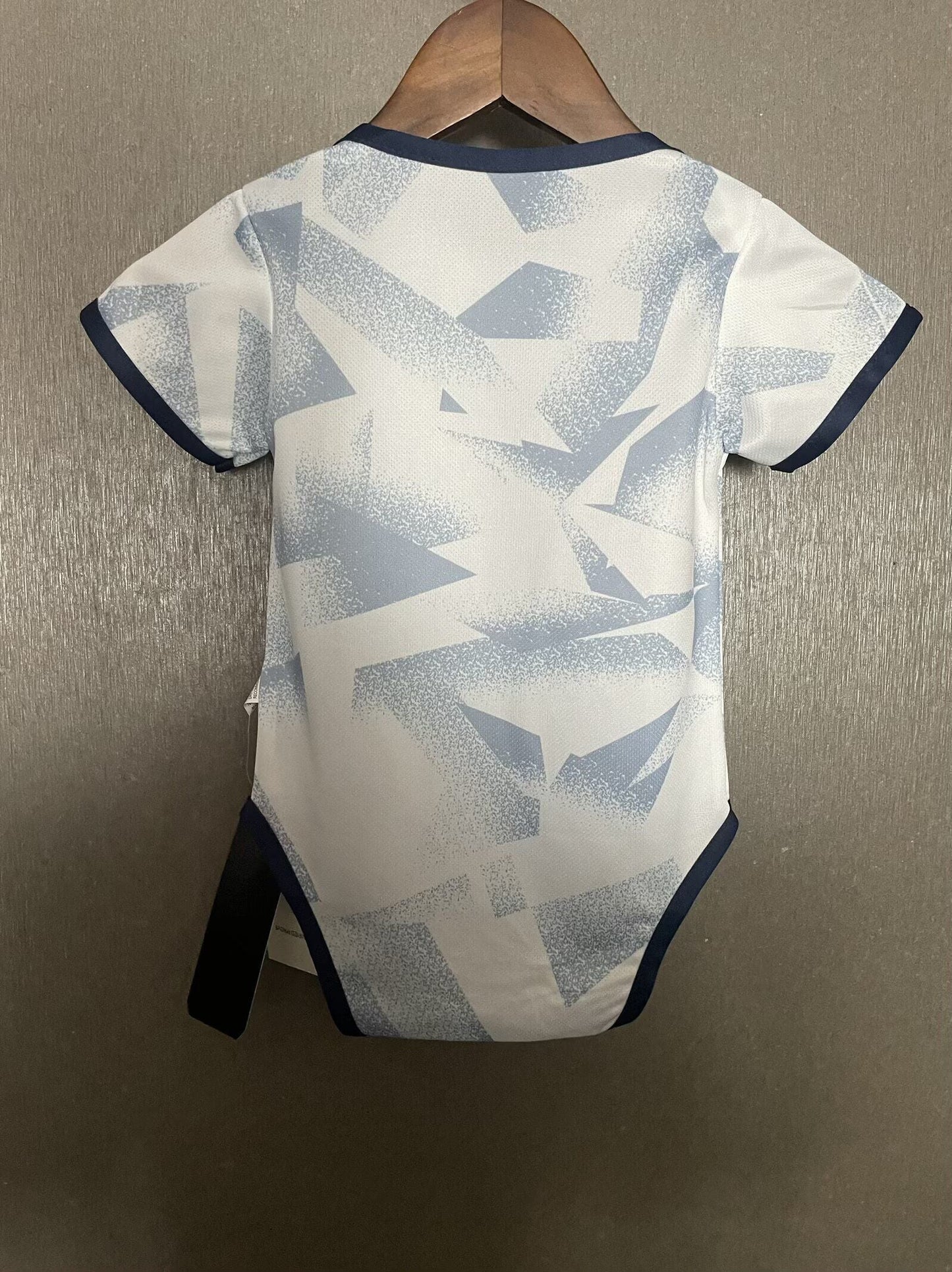 Body Bebê Infantil EUA Home 25/26 - Branco e Azul Claro