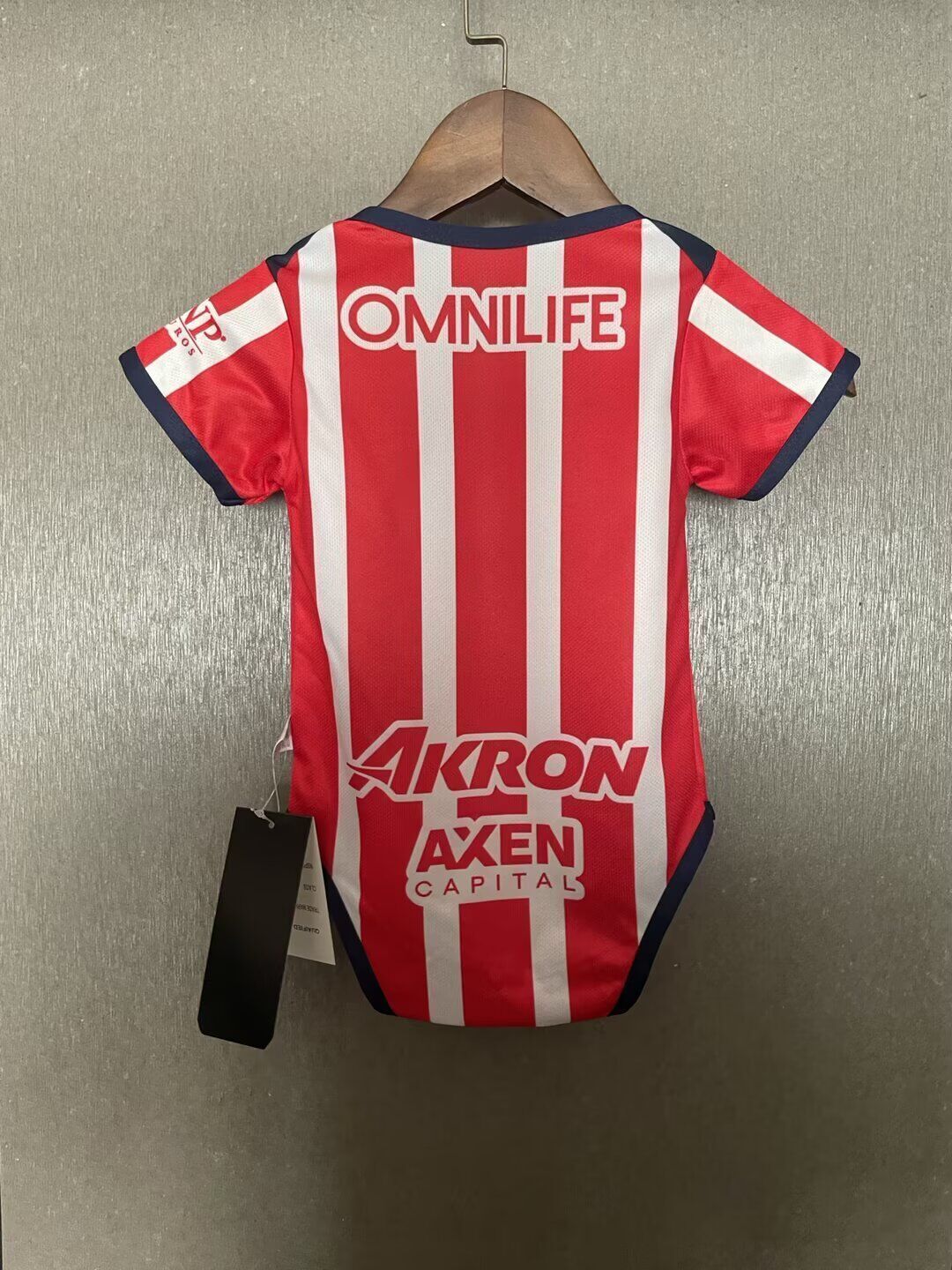 Body Bebê Infantil Chivas Guadalajara Home 25/26 - Branco e Vermelho