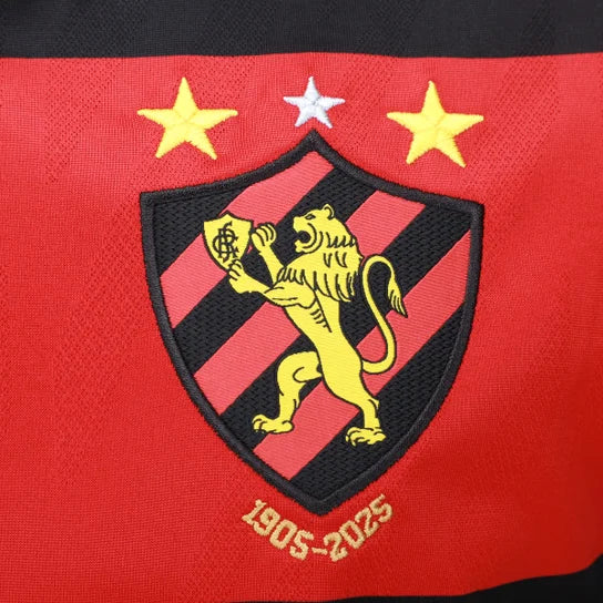 Sport Recife Home 25/26 Umbro Masculino - Vermelho e Preto