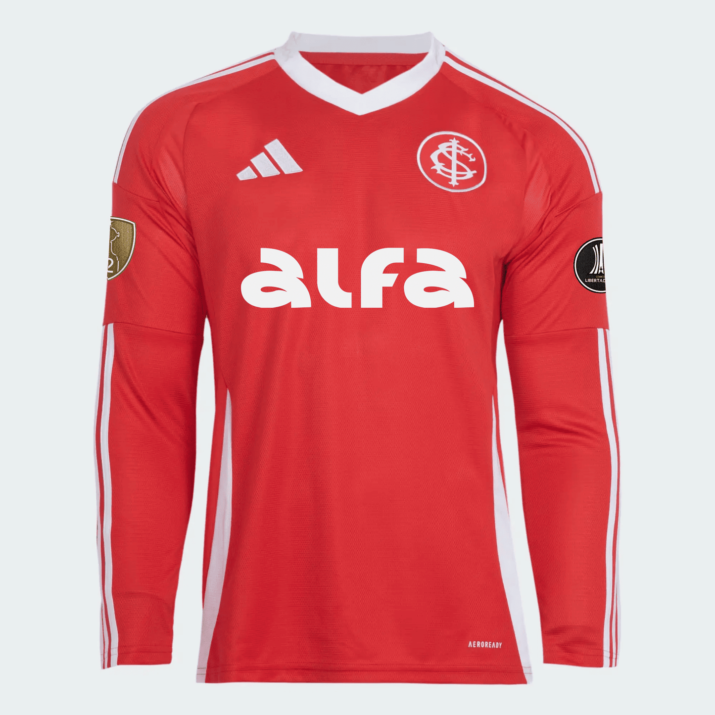 Internacional Home 25/26 Manga Longa Torcedor Com Patrocínios Adidas Masculino