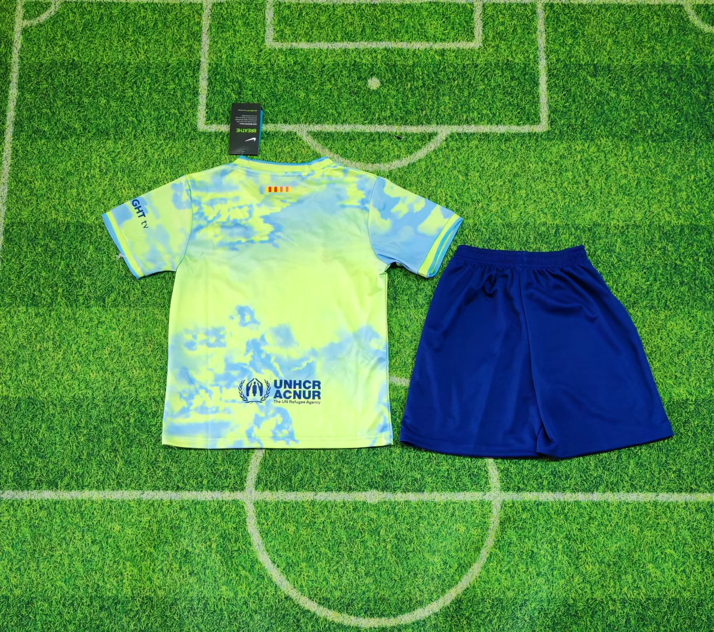 Kit Infantil Barcelona Treino 25/26 - Verde