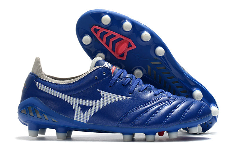 Chuteira Society Mizuno Morelia Neo 3 Japan FG - Azul