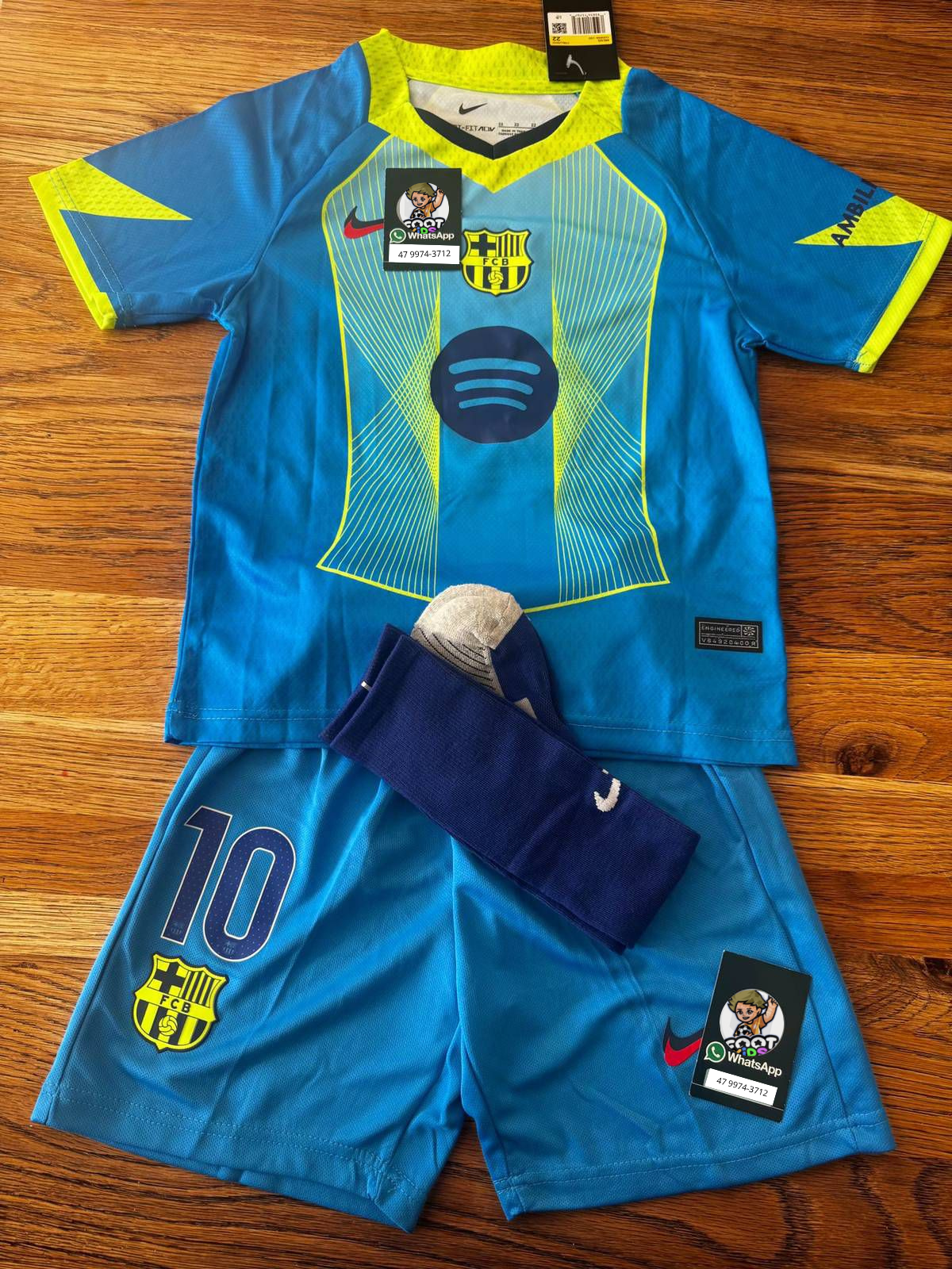Kit Infantil Barcelona Edição Especial 25/26 - Azul Claro