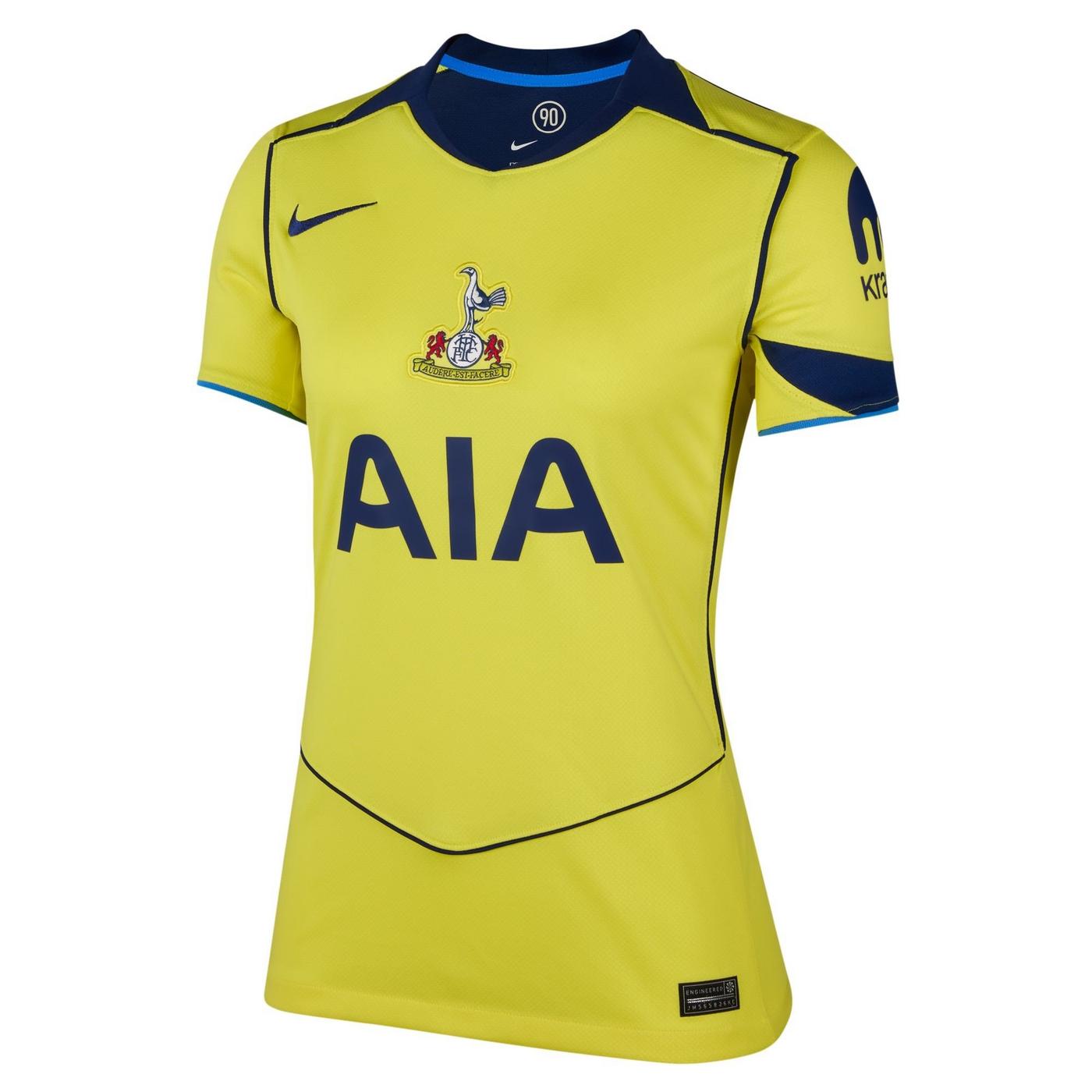 Tottenham Third 25/26 Feminina Nike - Amarela