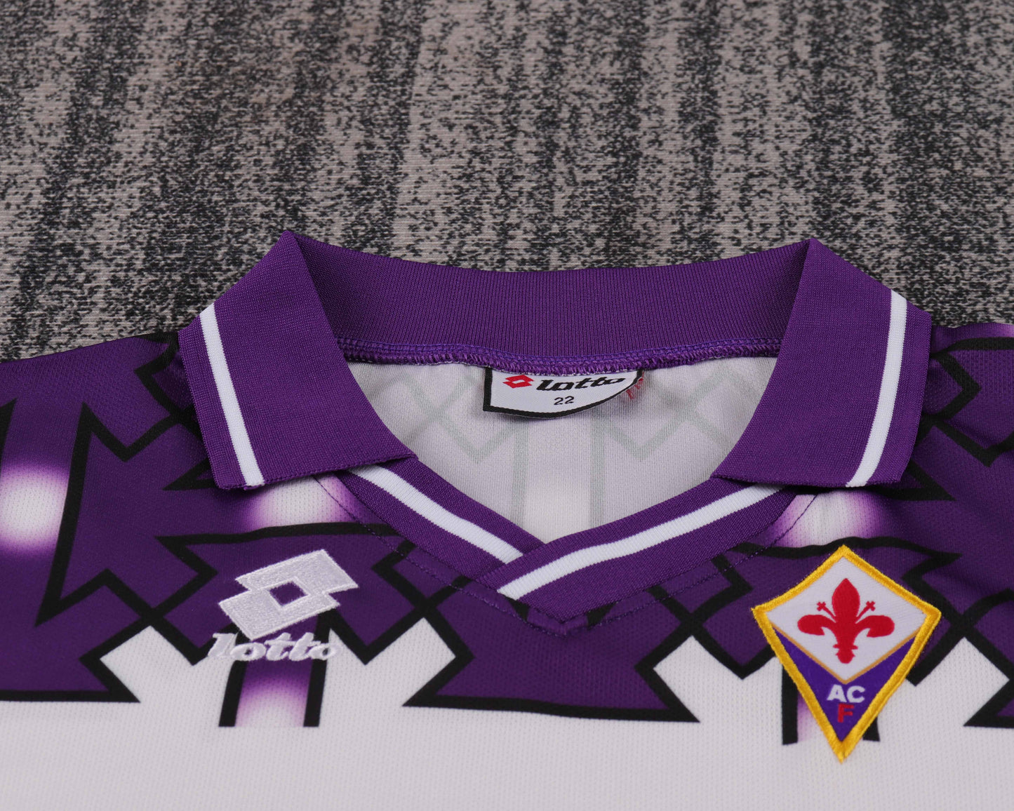 Kit Infantil Fiorentina Away Retrô 1992 - Branca e Roxo