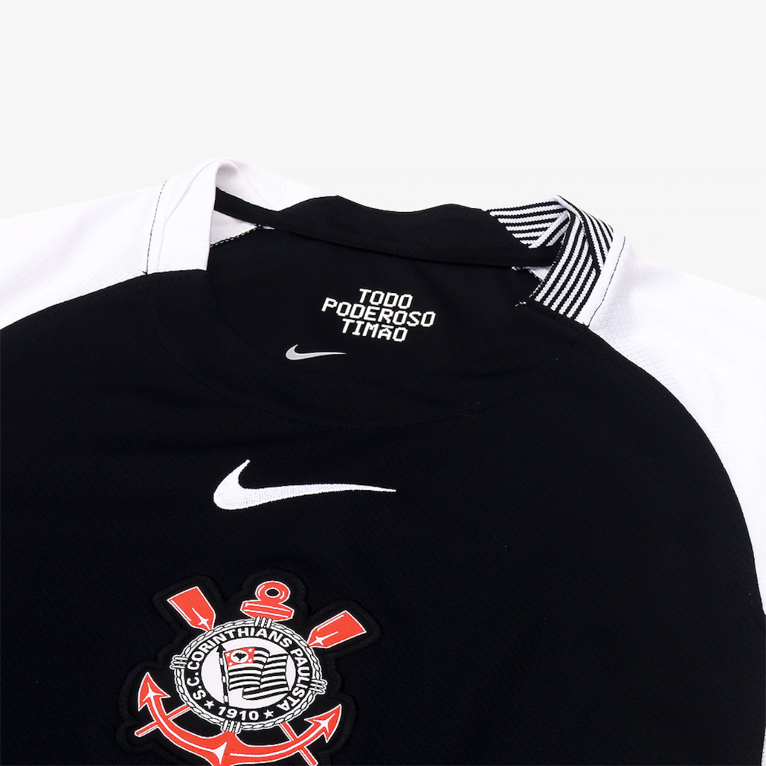 Kit Infantil Corinthians Away 25/26 Feminino - Preto