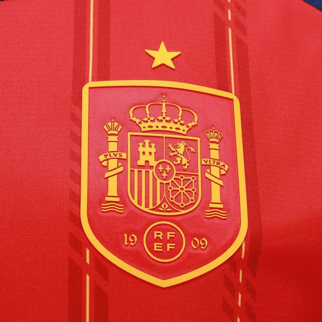 Espanha Home 26/27 Masculino Adidas Torcedor - Vermelho
