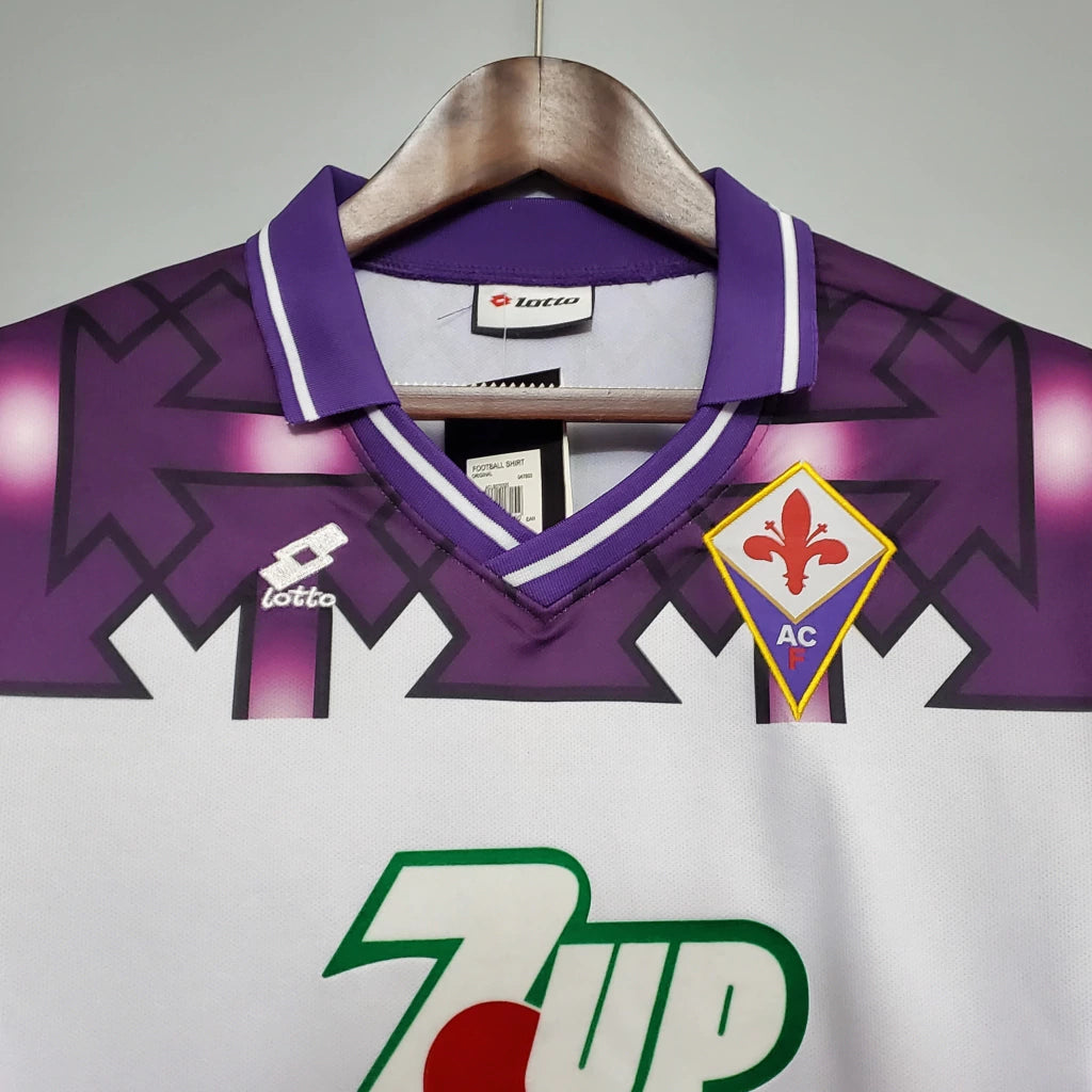 Fiorentina Retrô Away 1992/1993 Lotto - Branca e Roxa
