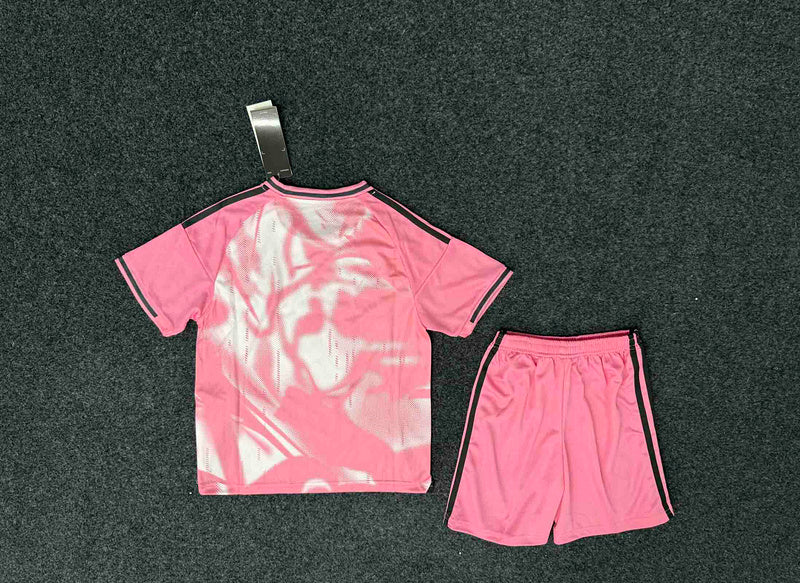 Kit Infantil Real Madrid Goleiro 25/26 - Rosa