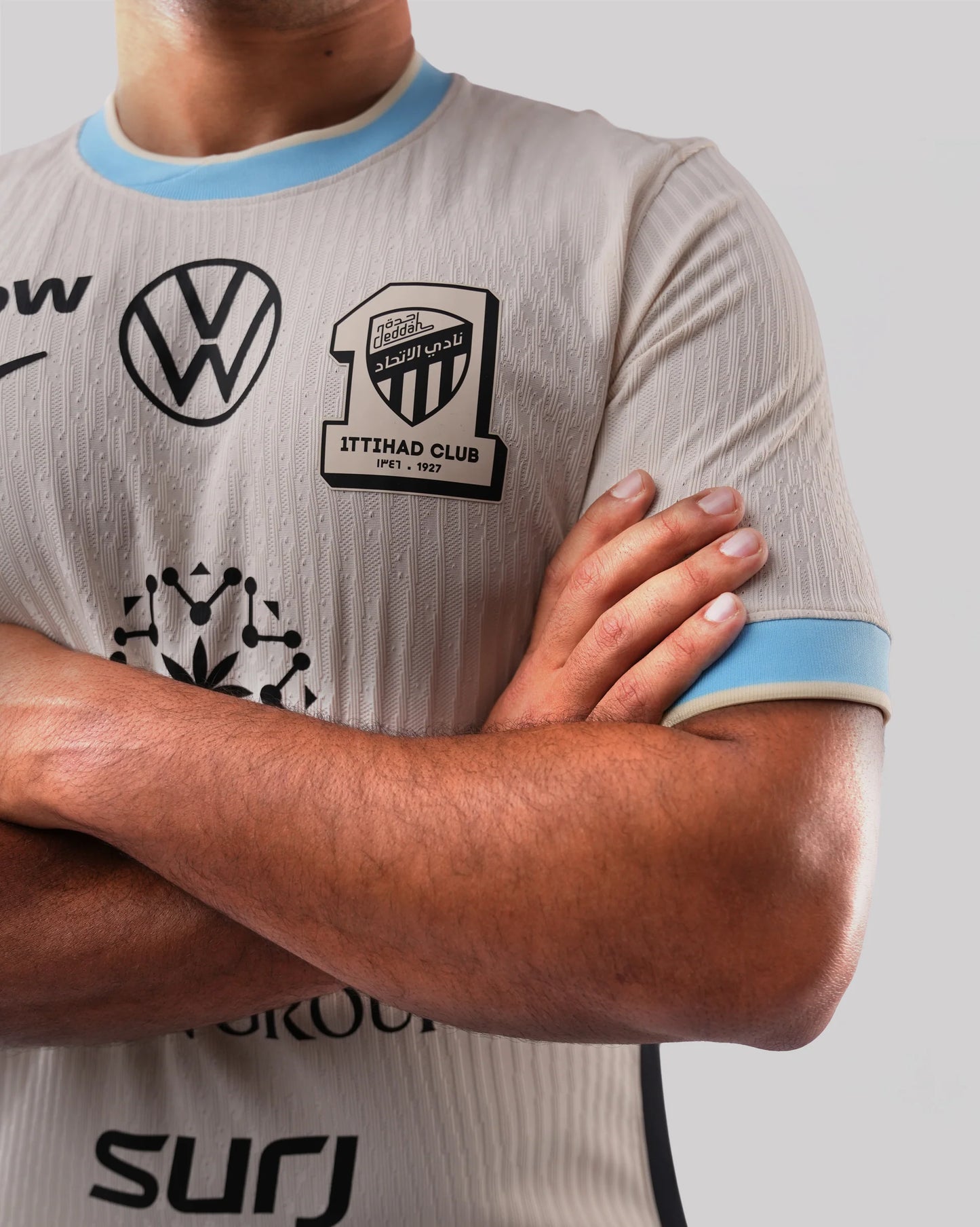 Al Ittihad Away 25/26 Jogador Nike - Bege