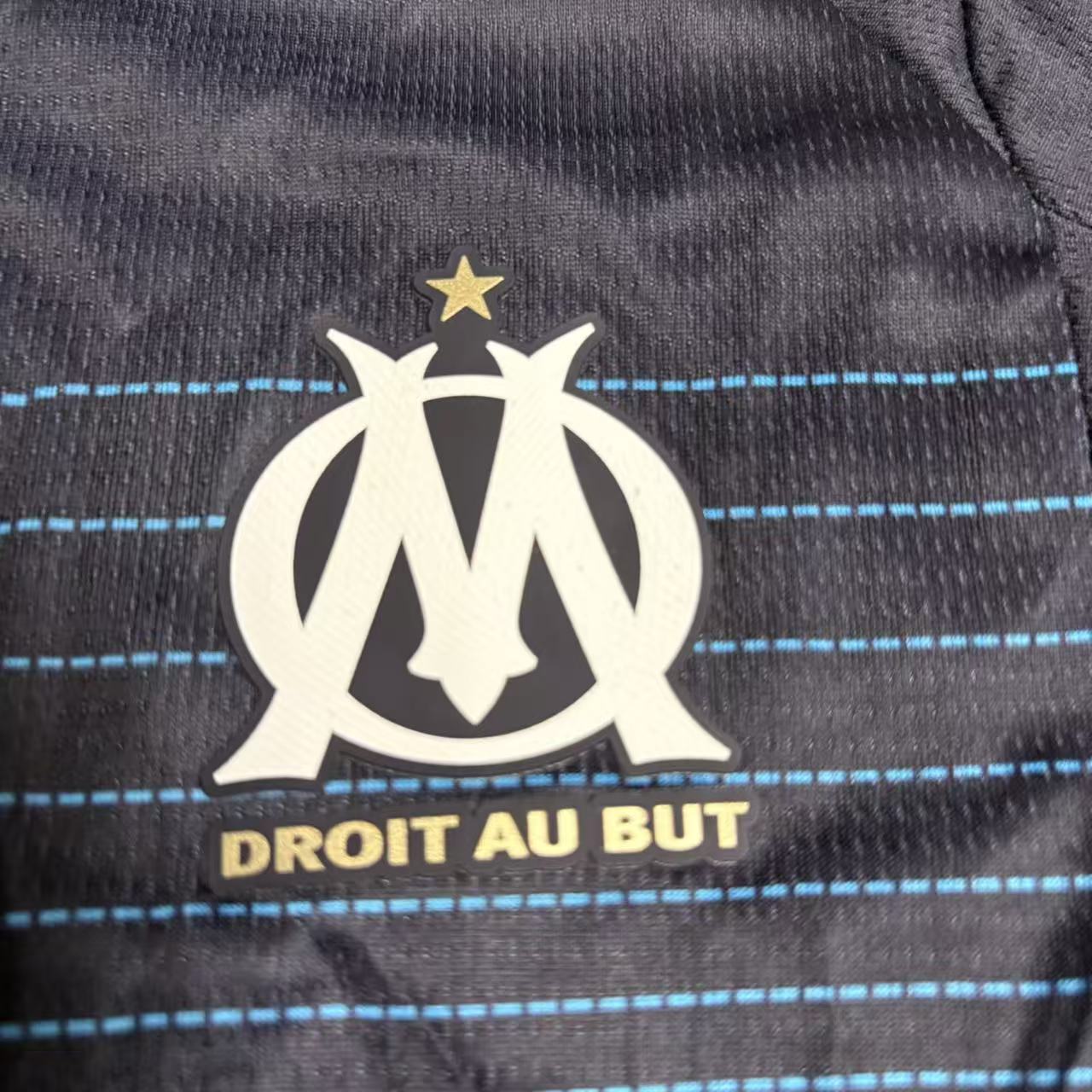Kit Infantil Olympique De Marseille Away 25/26 - Azul Escuro