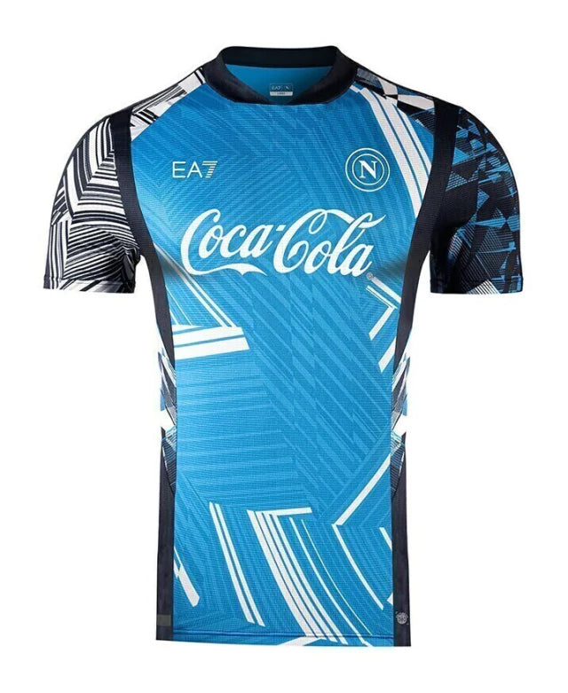 Napoli Pré Jogo 24/25 Torcedor EA7 - Azul e Preto