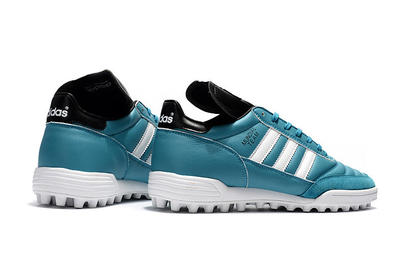 Chuteira Society Adidas Mundial Team Astro FG - Azul Turquesa