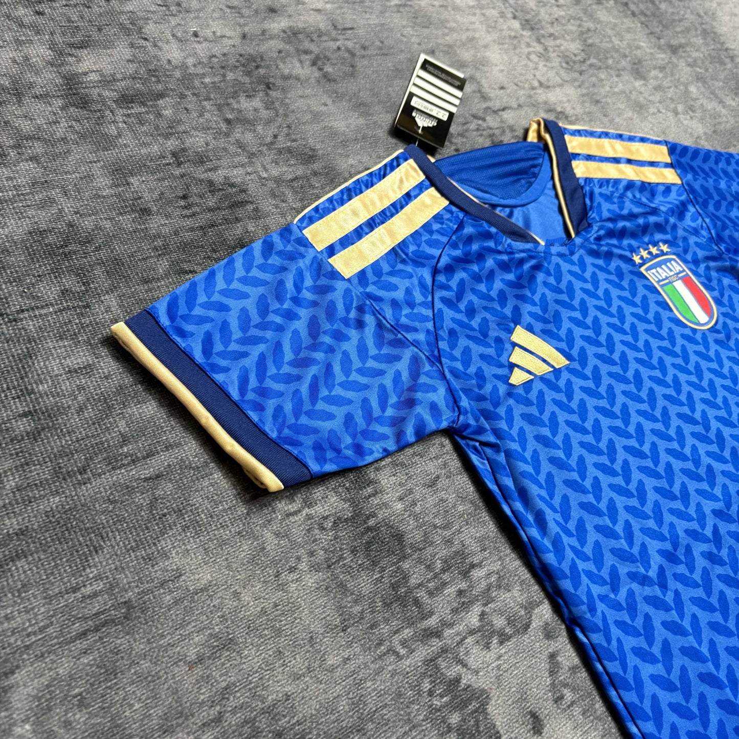 Kit Infantil Itália Home 26/27 Adidas Unissex - Azul