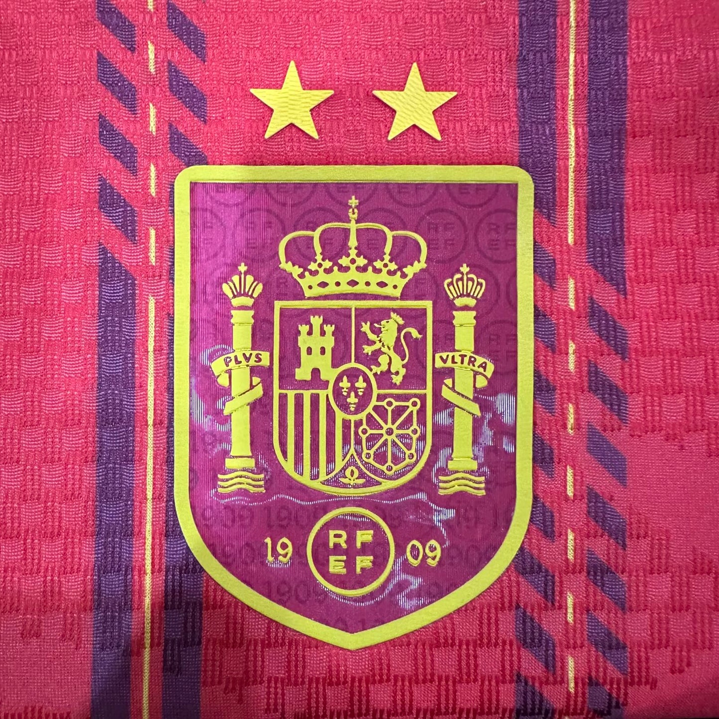 Espanha Home Duas Estrelas + Patchs 26/27 Adidas Jogador - Vermelha