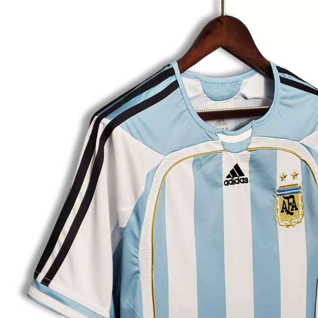 Argentina Home Retrô 2006 Masculino Adidas - Azul e Branca