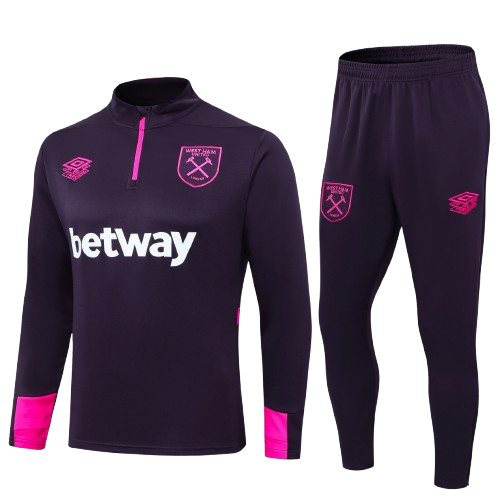 Kit Treino Agasalho + Calça West Ham - Roxo
