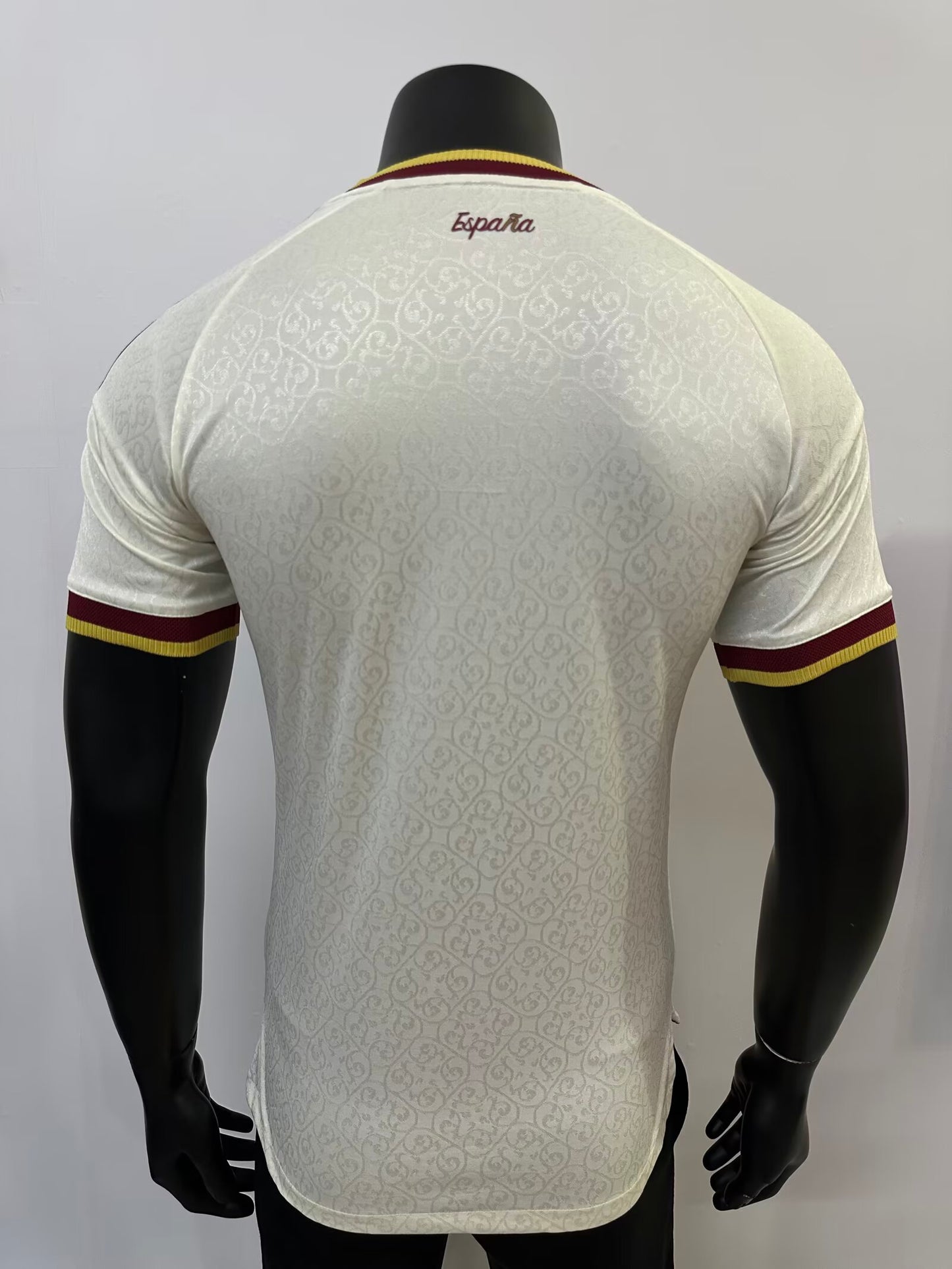 Espanha Away Duas Estrelas + Patchs 26/27 Adidas Jogador - Branca