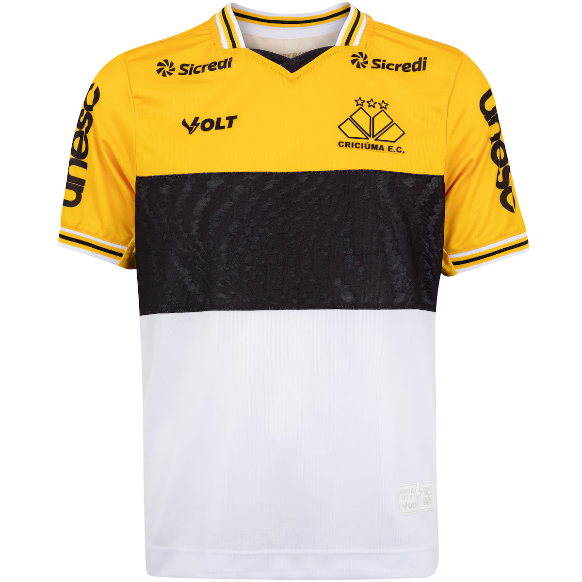 Criciuma Home 25/26 Masculino - Amarelo e Preto