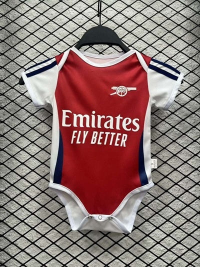 Body Bebê Infantil Arsenal Home 24/25 - Vermelho e Branco