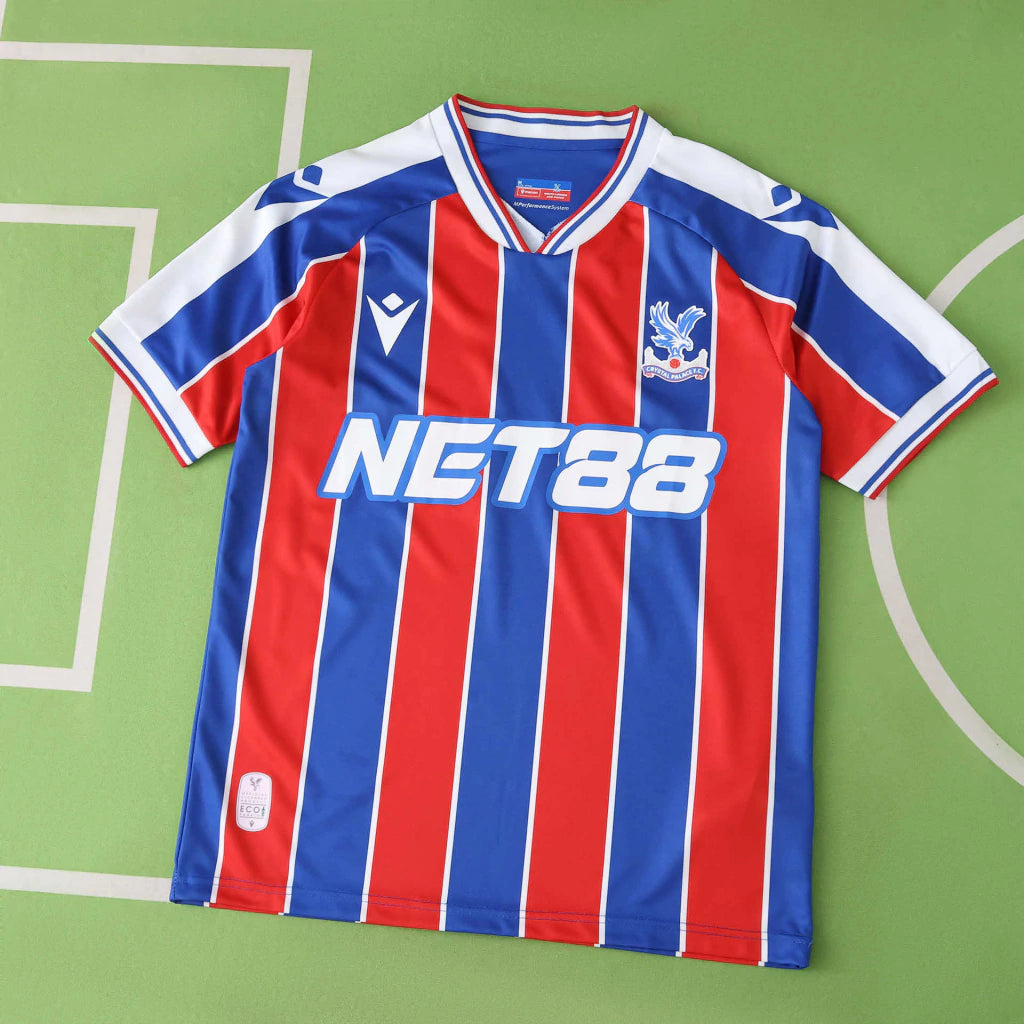 Crystal Palace Home 25/26 Macron - Vermelho e Azul
