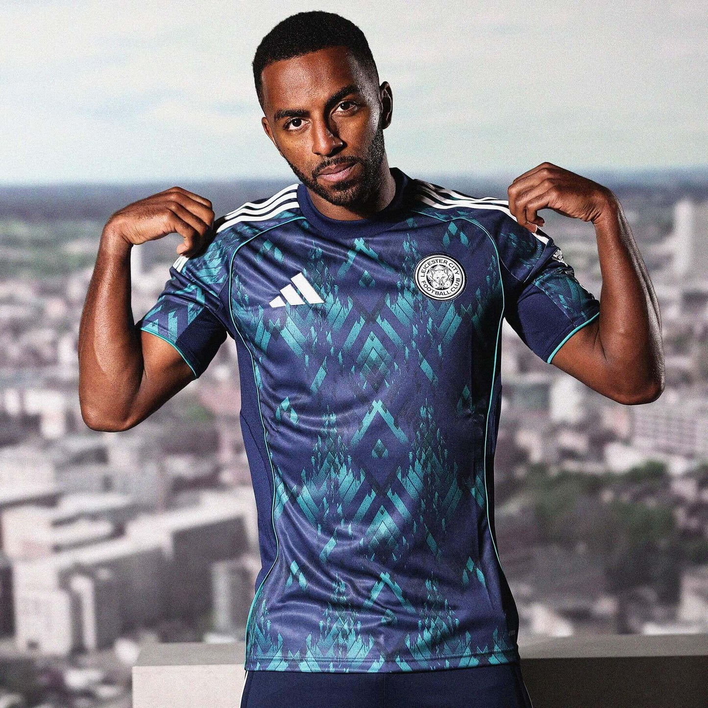 Leicester Away 25/26 Torcedor Adidas - Azul Escuro