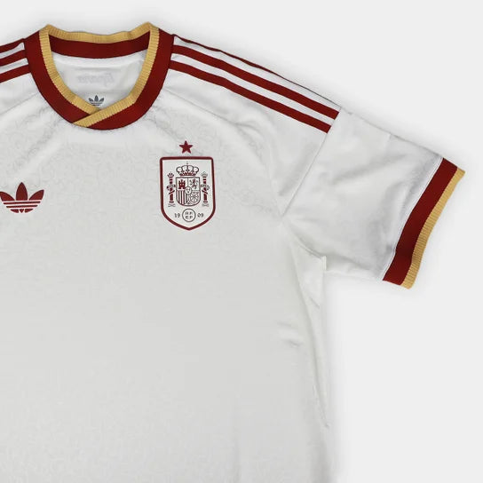 Espanha Away 26/27 Masculino Adidas Torcedor - Branco