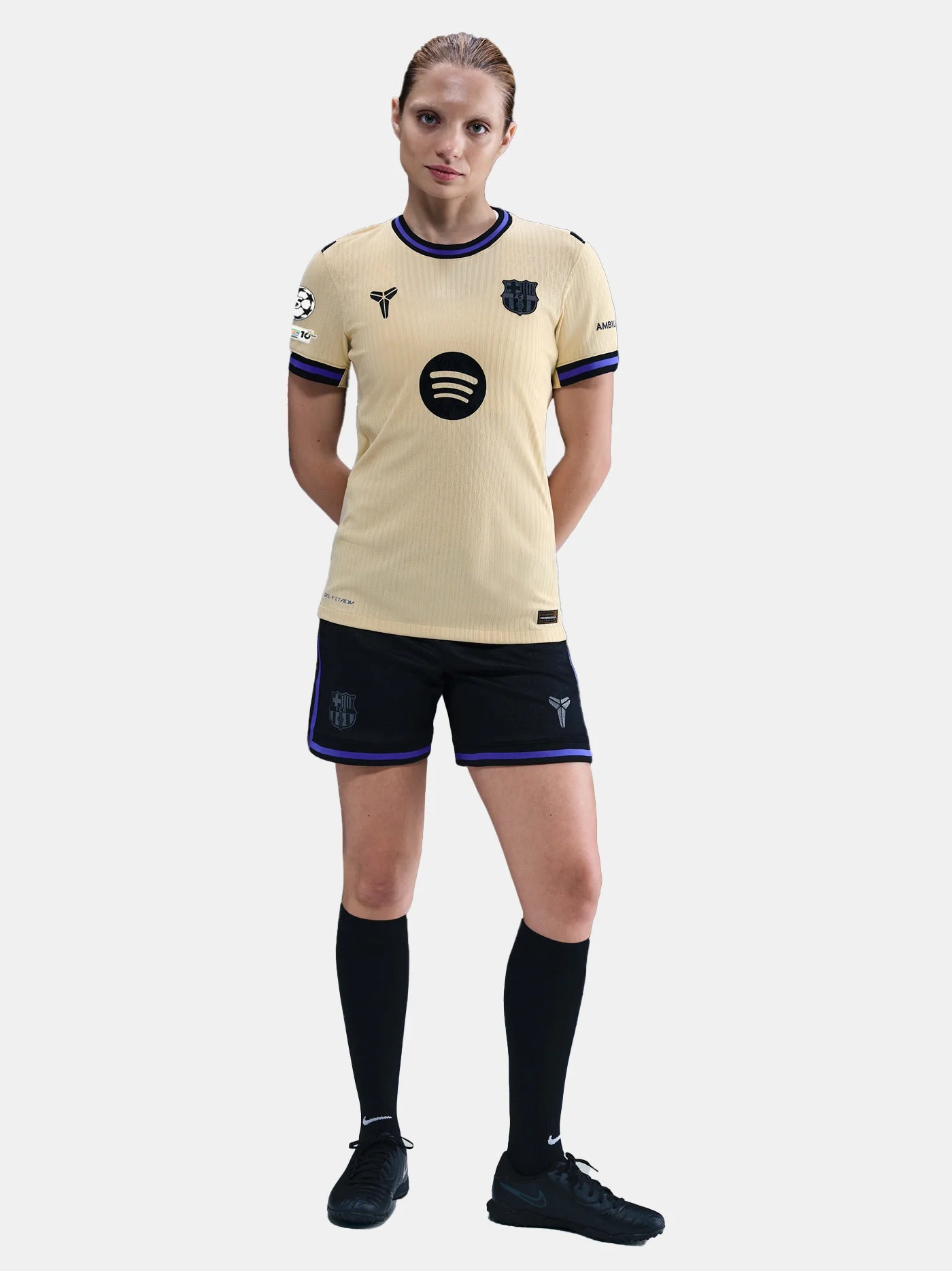 Barcelona Away 25/26 Feminina Nike/Kobe - Bege