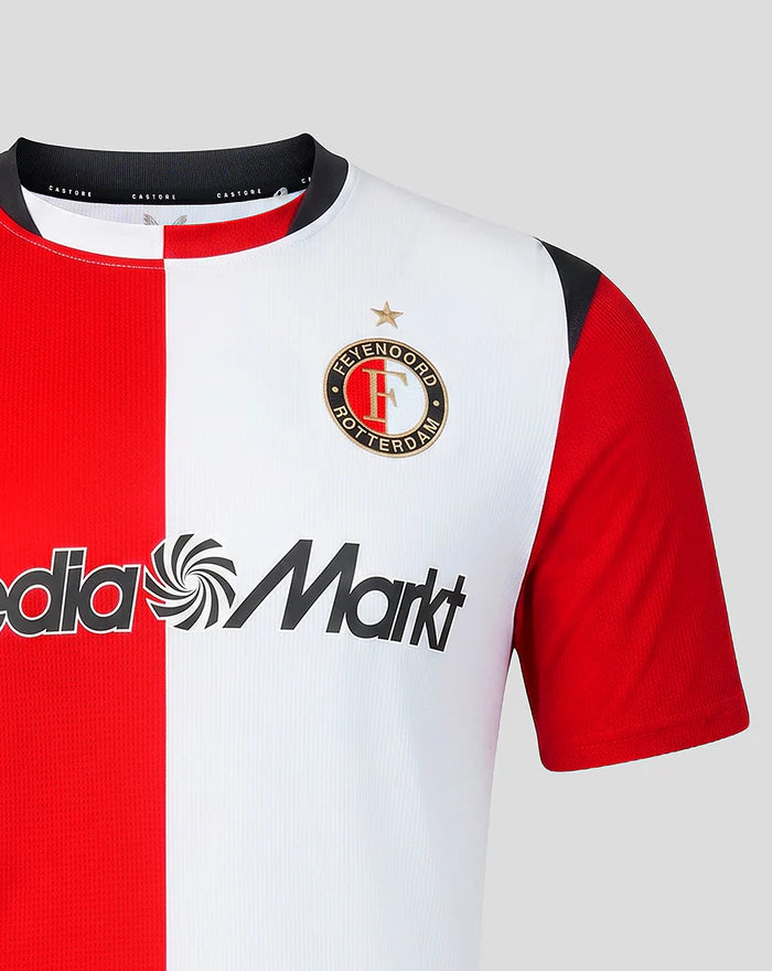 Feyenoord Home 26/27 Torcedor Castore - Vermelho e Branco