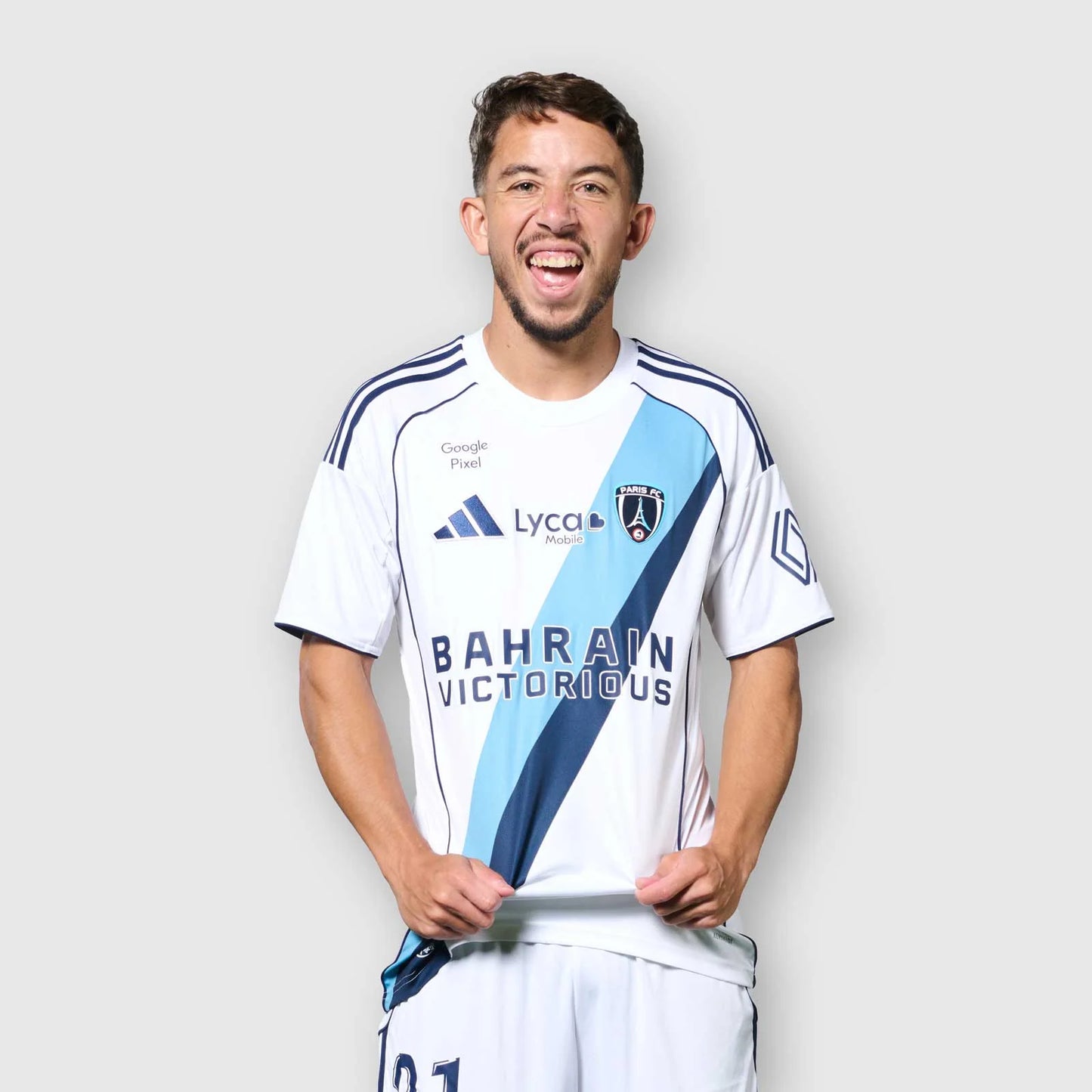 Paris FC Home 25/26 Torcedor Nike - Branca e Azul