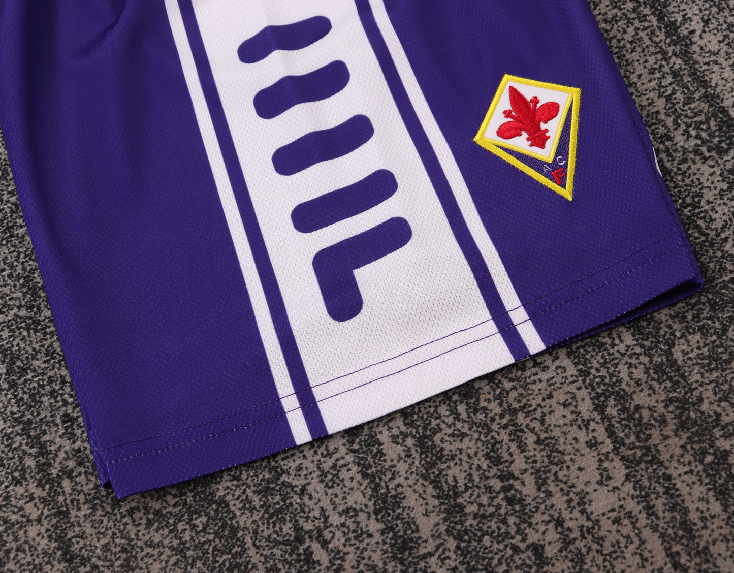 Kit Infantil Fiorentina Home Retrô 1999 - Roxo e Branco