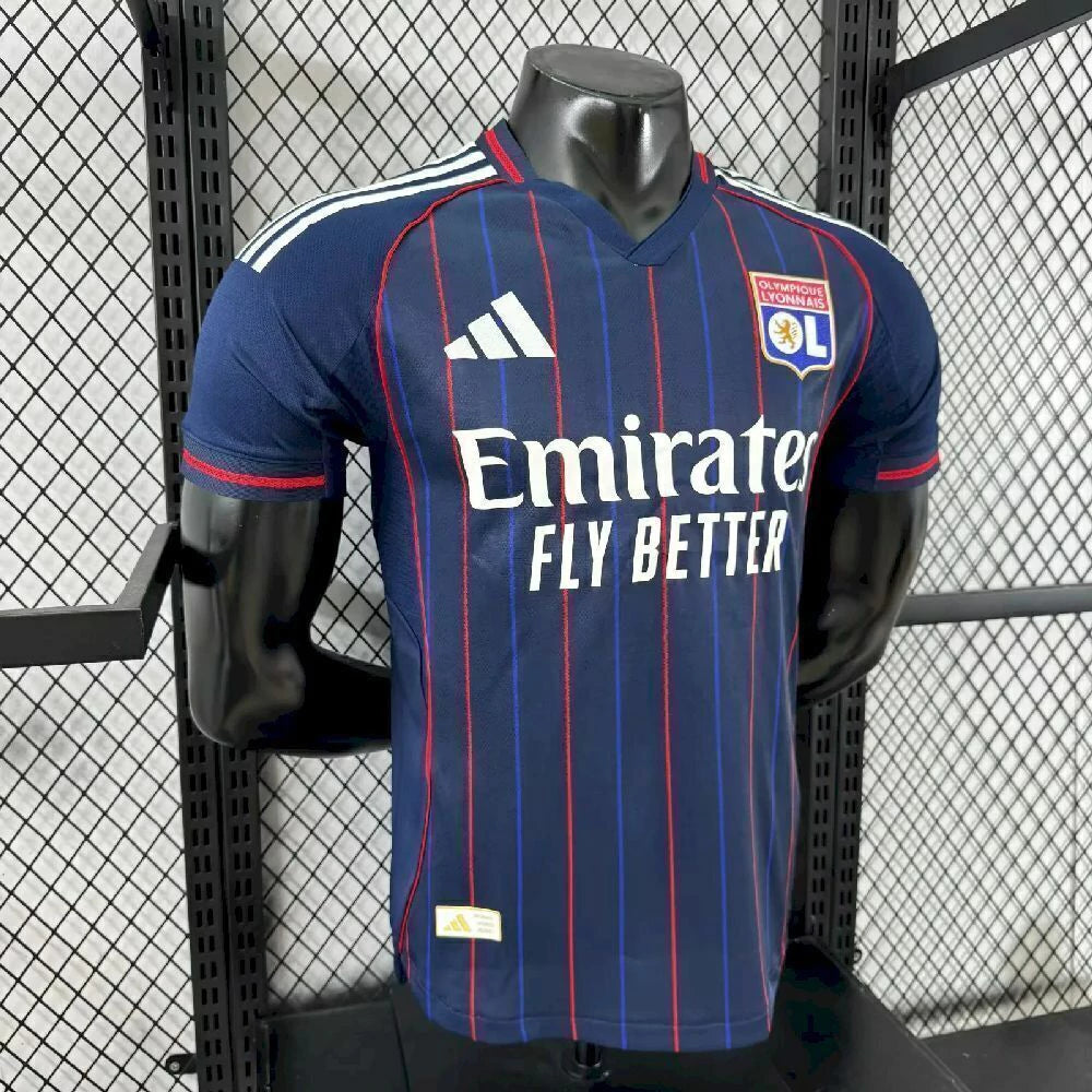 Lyon Away 25/26 Jogador Adidas - Azul