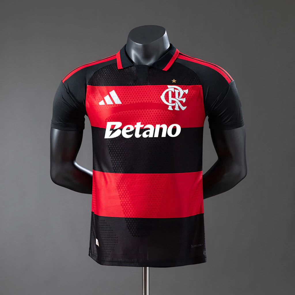 Flamengo Home 26/27 Jogador Adidas Masculina - Vermelho e Preto