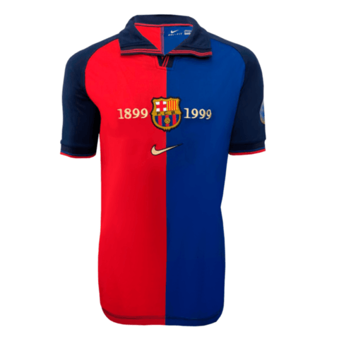 Barcelona 100 Anos Retrô 1999 Nike - Grená