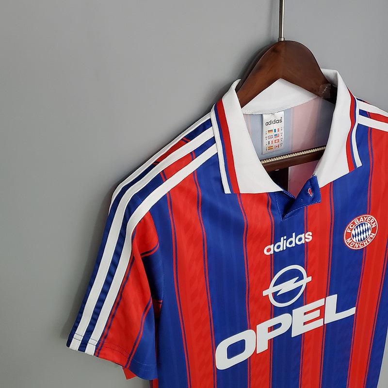 Bayern de Munique Retrô 1995/1997 Adidas - Azul e Vermelha
