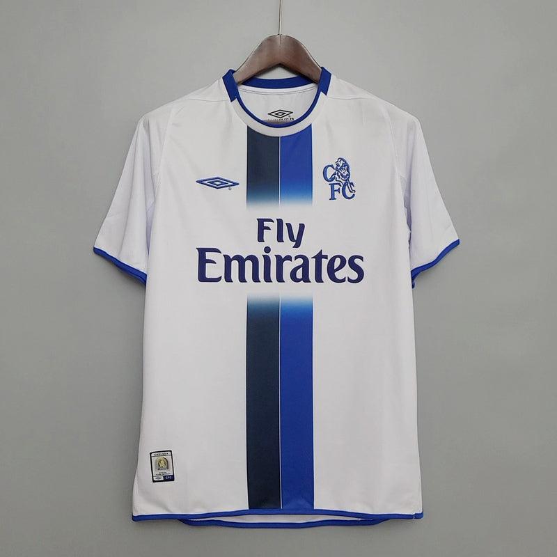 Chelsea Away Retrô 03/04 Umbro - Branca