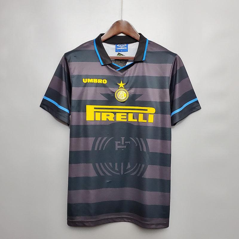 Inter de Milão Away Retrô 1997/1998 Umbro - Cinza