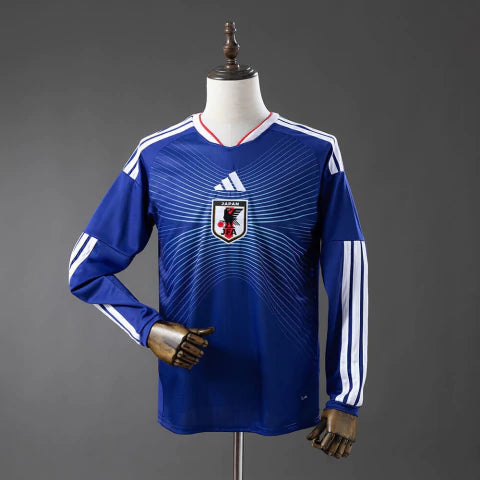 Japão Home Manga Longa 26/27 Torcedor Masculino Adidas - Azul