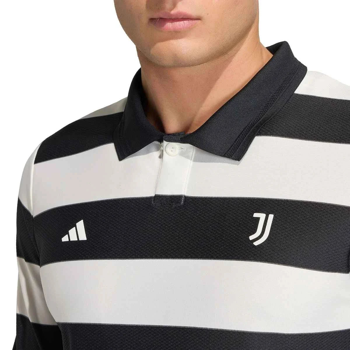 Juventus Fourth Manga Longa 25/26 Torcedor Adidas - Preto e Branco