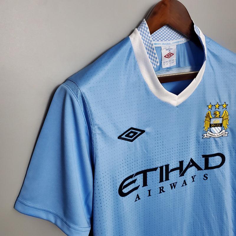 Manchester City Home Retrô 11/12 Umbro - Azul