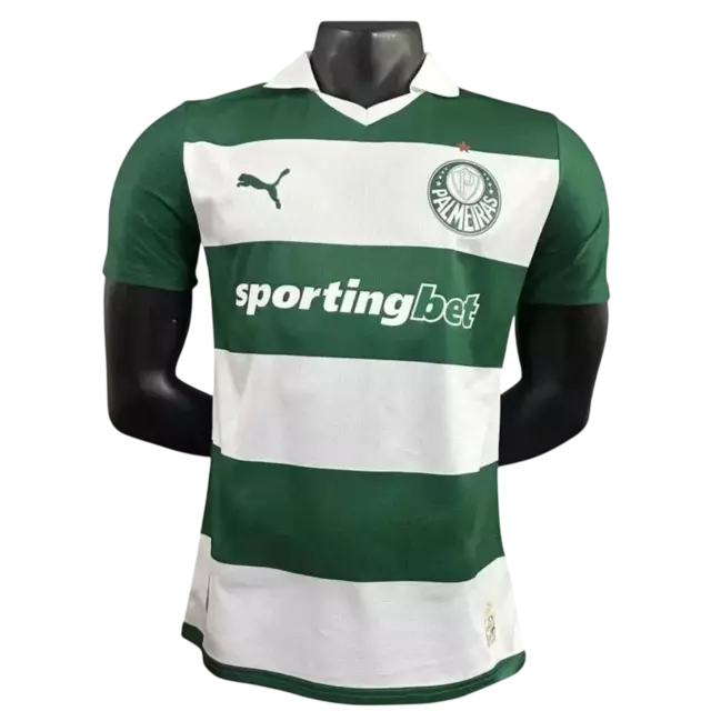 Palmeiras Fourth 25/26 Jogador Puma Masculina - Branco e Verde