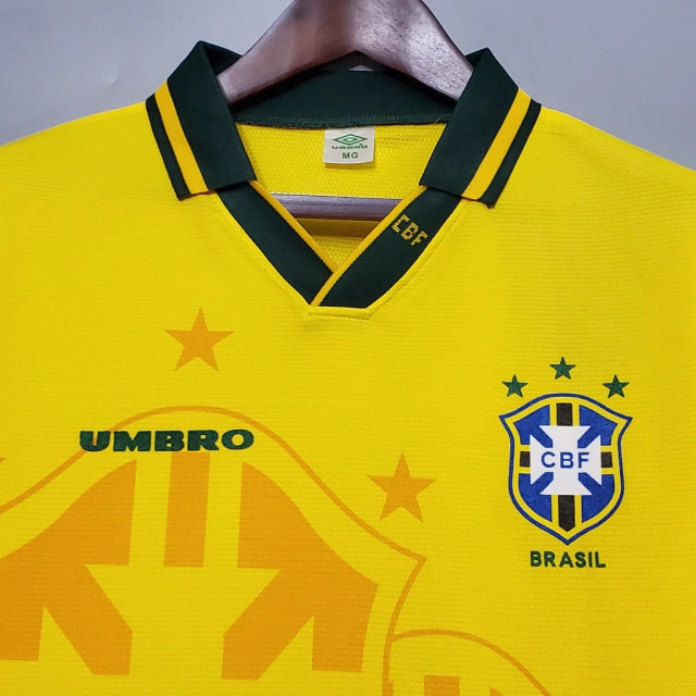 Brasil Home Retrô 1994 Umbro Amarela